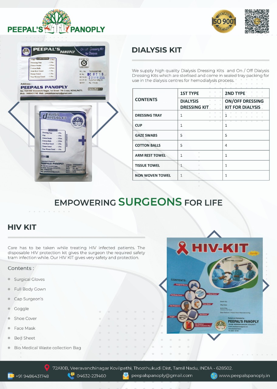 Dialysis and HIV kit